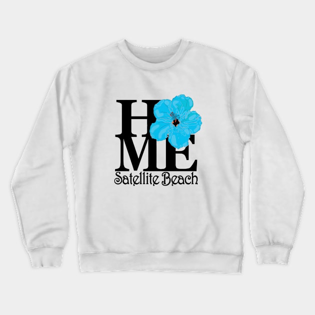 HOME Satellite Beach Blue Hibiscus Crewneck Sweatshirt by SatelliteBeach